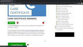 Answers for The Care Certificate 100 FREE [upl. by Ysteb765]