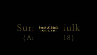 Surah Al Mulk Aayat 17 and 18  Quran Recitation  BY ZH  2024 [upl. by Allertse]