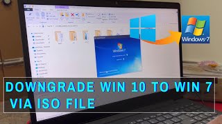 How to Downgrade Windows 10 to Windows 7 With Just ISO File windows10 [upl. by Gage]