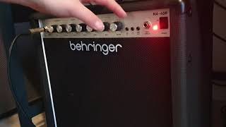 Behringer HA  40R Guitar Combo Amplifier Demo [upl. by Lelah]