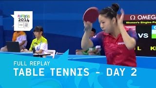 Table Tennis  Round 3 MenWomen Singles  Full Replay  Nanjing 2014 Youth Olympic Games [upl. by Niaz849]