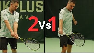 PROS and CONS of two handed and one handed backhand [upl. by Thorner]