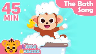 The Bath SongFive little monkeymore Little Mascots Nursery Rhymes amp Kids Songs [upl. by Alisen]