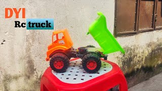 How to make mini rc truck at home [upl. by Urd81]