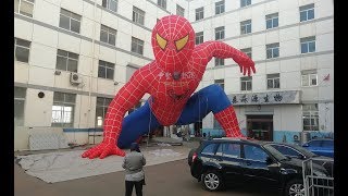 36ft High quality Giant inflatable spiderman inflatables mascots for city parade [upl. by Nodla945]