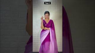 Elegant Poses In Saree  Must Try  poses sareeposes shorts  Santoshi Megharaj [upl. by Llebpmac995]