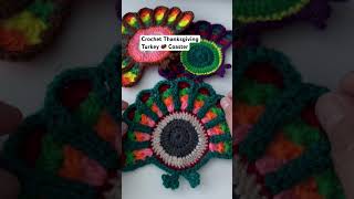 Crochet Turkey Coaster shorts [upl. by Waverley2]