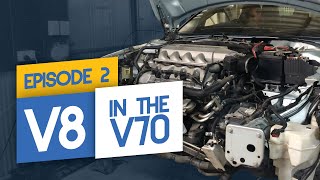 Volvo V70 V8 Swap  Episode 2  V8 in the V70 [upl. by Helbonna866]