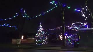 Dinnington Laughton Rd Christmas tree and lights Sheffield SouthYorkshire [upl. by Florine]