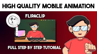 How to make animation in Flipaclip on Mobile  For Beginners Full Tutorial like RG Bucket List [upl. by Enyak969]