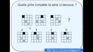 Tests psychotechnique grille 3 [upl. by Ahcila]