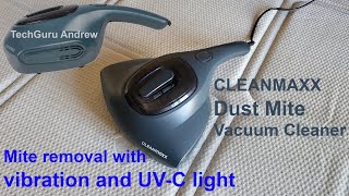 CLEANMAXX Dust Mite Vacuum Cleaner TESTING [upl. by Wettam]