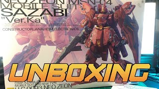 MG 1100 Sazabi Ver Ka UNBOXING [upl. by Gentes]