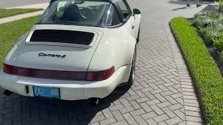 PCARMARKET Auction Walk Around  1990 Porsche 964 Targa 38L [upl. by Adnahsar431]