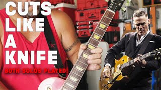 BRYAN ADAMS Cuts Like A Knife guitar cover Both Solos Played [upl. by Aveneg668]