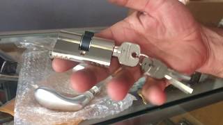 Locinox unboxing amp installing Handle amp Cylinder [upl. by Ahtelat292]