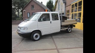 Volkswagen Transporter pickup DC te koop bij van Burik bedrijfswagens [upl. by Ainerbas]