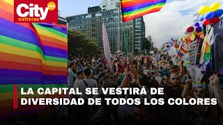 Marcha del Orgullo Gay en Bogotá horarios puntos de encuentro cierres y desvíos  CityTv [upl. by Hannala]