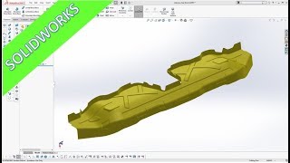 Crossbeam Part 2  SolidWorks 2018  19 Training  Surfaces [upl. by Esma]