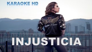 INJUSTICIA KARAOKE HD  LA REINA DEL FLOW  INSTRUMENTAL [upl. by Norvall712]