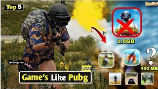 Top 5 best games like Pubg mobile [upl. by Lilith]