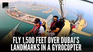 GYROCOPTER Flight Over Dubai  SkyDive Dubai  Social Kandura [upl. by Anirec]