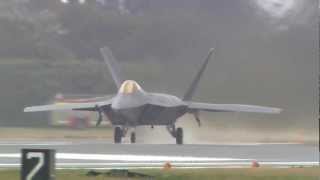 F22 Raptor IMPRESIONANTE despegue¡¡¡ [upl. by Ivar]