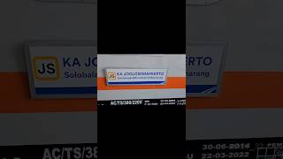 Perjalanan KA Joglosemarkerto Ekonomi rute Purwokerto Semarang Poncol 02 Juni 2023 [upl. by Vocaay]