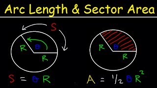 Arc Length of a Circle Formula  Sector Area Examples Radians In Terms of Pi Trigonometry [upl. by Sato]