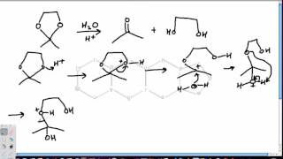 Cyclic Acetal  Ketal Hydrolysis [upl. by Gilbertina33]