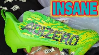 😱 Adidas Adizero 120 Poison Football Cleats Solar Green 🔥  MORE [upl. by Yknip372]