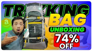 BAWAL UNBOXING 😱🔥  Best Trekking Backpack  Travel Point 60L Rucksack  Under 1500 Travel Bag [upl. by Idnahs936]