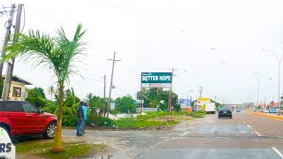 EAST COAST DEMERARA DRIVE PLAISANCE BETTER HOPE VRYHEIDS LUST MONTROSE GUYANA [upl. by Eiveneg709]