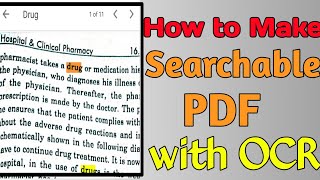 Searchable PDF  ONLINE EXAM SPECIAL  OCR  Pdf [upl. by Chemarin]