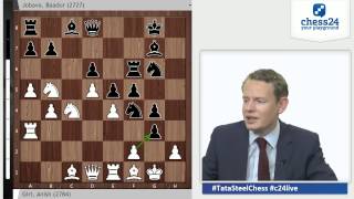 Giri  Jobava Wijk 2015 Grandmaster Analysis [upl. by Wojcik340]