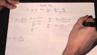 Differentiation and the Quotient Rule  A2 Maths Revision [upl. by Aicnelav]