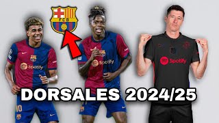 ¡Dorsales FC BARCELONA 202425 [upl. by Assel768]