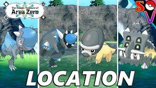 Pokemon Scarlet and Violet Indigo Disk How to catch Cranidos Rampardos Shieldon Bastiodon [upl. by Nellda473]