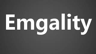 How To Pronounce Emgality [upl. by Kone]