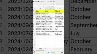 How to Abbreviate days with Excel [upl. by Zara]