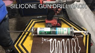 SILICONE GUN DRILL HACK [upl. by Epuladaugairam]