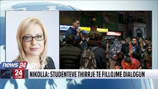 Protesta ministrja Nikolla flet për News24 [upl. by Ecniuq]