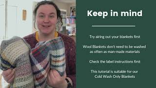 How to Wash a Wool Blanket [upl. by Bohi]