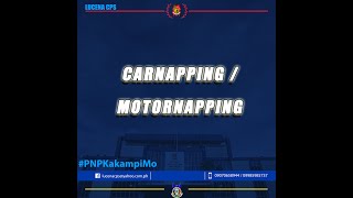 ANTI CARNAPPING AND MOTORNAPPING SAFETY TIPS [upl. by Stevy821]