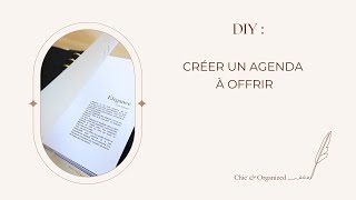 DIY  créer un agenda à offrir [upl. by Tallbot872]