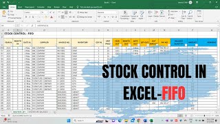 INVENTORY MANAGEMENT  EXCEL INVENTORY MANAGEMENT FIFO [upl. by Mattie]