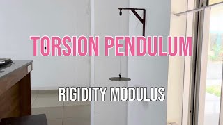 Torsion Pendulum  Rigidity Modulus [upl. by Atel203]