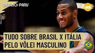 BRASIL X ITÁLIA NO VÔLEI MASCULINO ONDE ASSISTIR TRANSMISSÃO AO VIVO E HORÁRIO PELAS OLIMPÍADAS [upl. by Enibas]