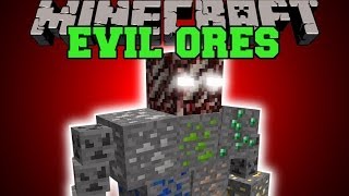 Minecraft EVIL ORES FAKE ORE MOBS BOSS DIMENSION amp MORE Mod Showcase [upl. by Charlet994]