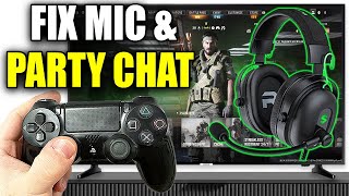 How to Fix Party Voice Chat amp Mic in COD MW3 or WARZONE on PS4 [upl. by Rexanne626]